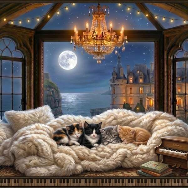 Cover art for Jazz Castle Ambience: The Moonlit Nursery Garden — Peaceful Dreams for Babies