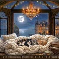 Jazz Castle Ambience: The Moonlit Nursery Garden — Peaceful Dreams for Babies