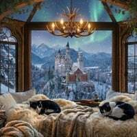 Jazz Castle Ambience: A Royal Christmas Reverie